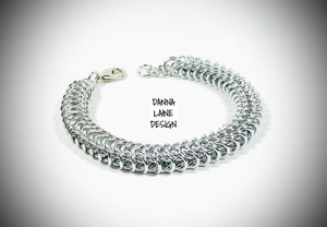 406-A Silver Box Chain Bracelet